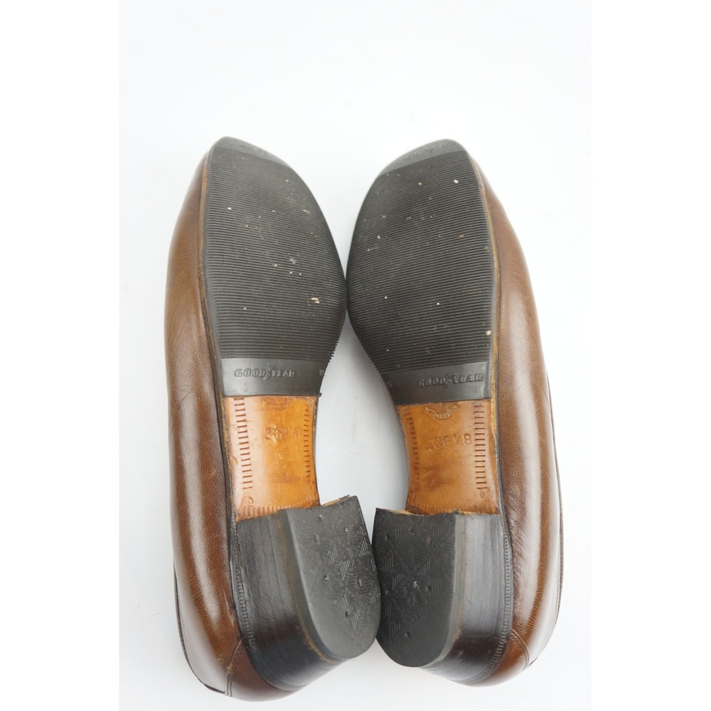 Gucci Horsebit Loafers 36.5 B Brown Leather Web Stripe Vintage Good condition - Picture 6 of 7